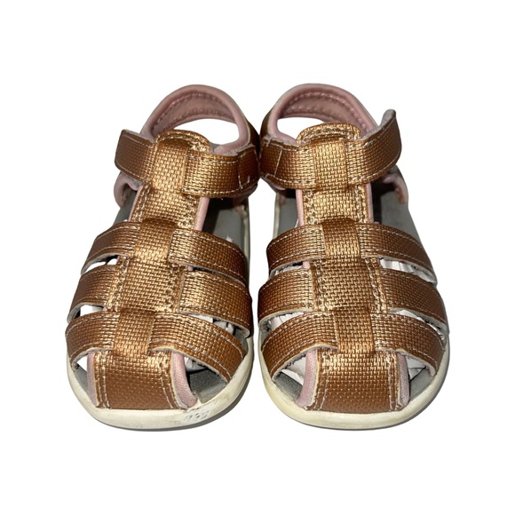 See Kai Run Shoes See Kai Run Posey Rose Gold Fisherman Sandals